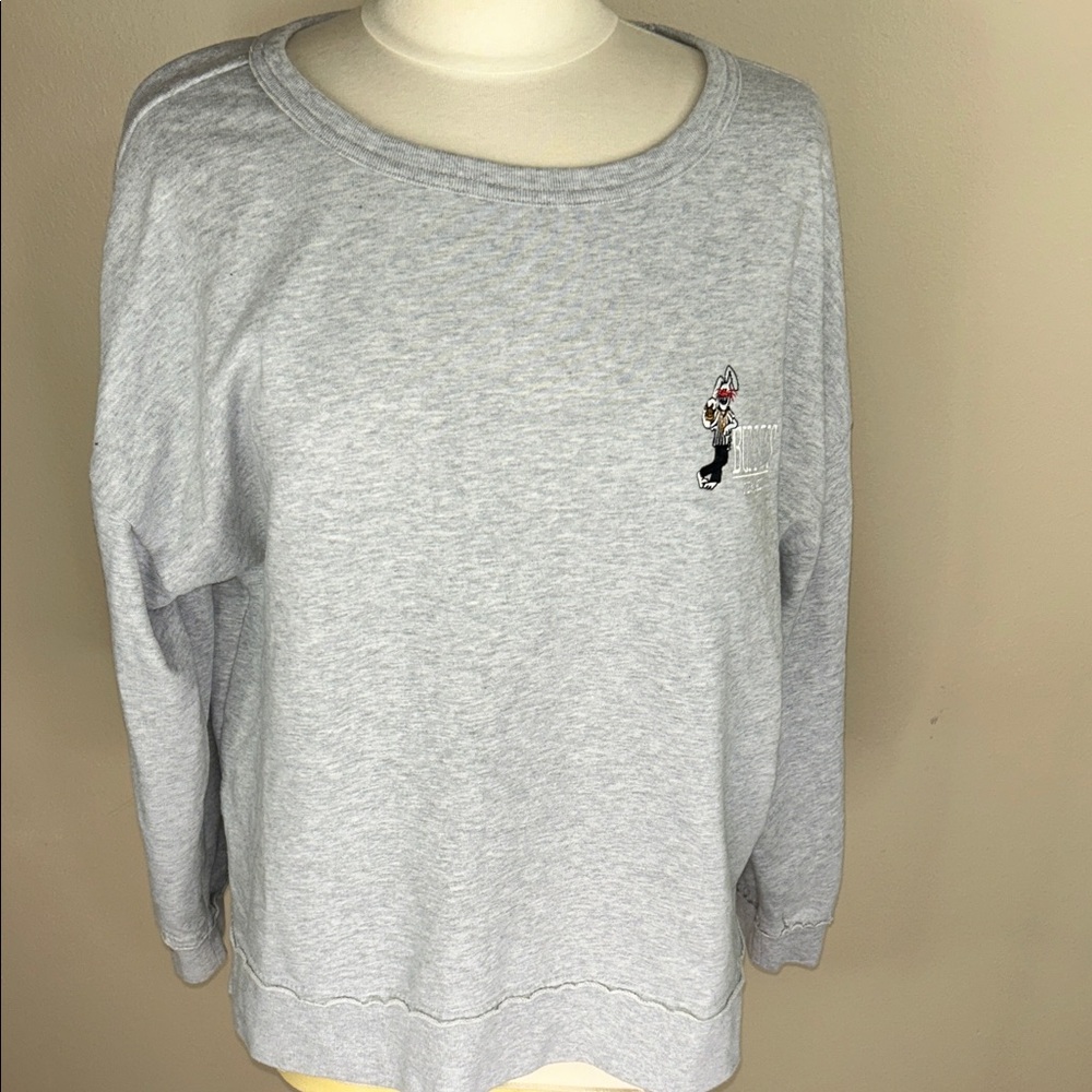 Classic Gray Women's Crew Neck Sweater